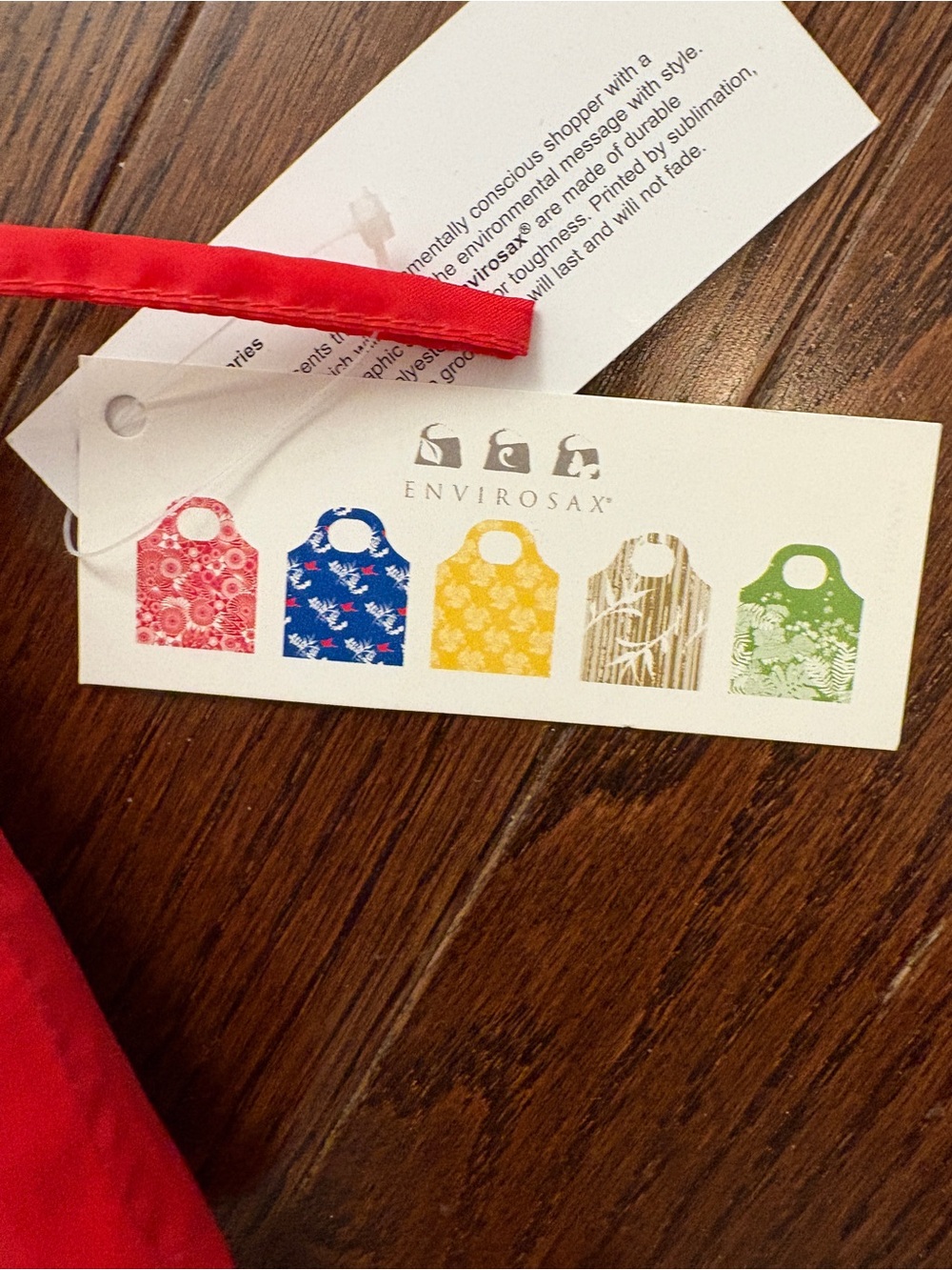 Set of 5 Envirosax reusable nylon bags
